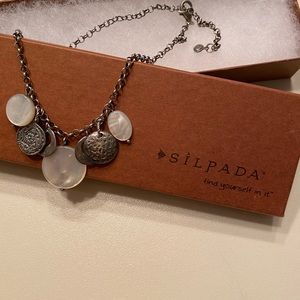 Silpada Pearl and Sterling Silver Necklace